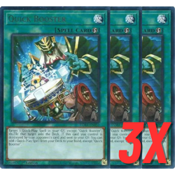Yugioh Quick Booster (TAMA-EN052) 1st Edition RARE (NEAR MINT) (3X) - Image 1