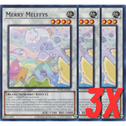 Yugioh Merry Melffys (POTE-EN045) (NEAR MINT) (3X) - Image 1