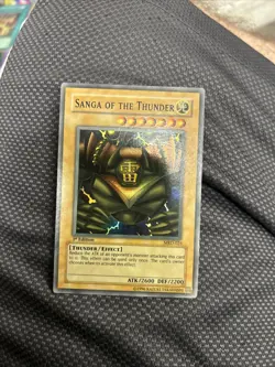 Yugioh Sanga Of The Thunder MRD-025 Super Rare 1st Ed Print- - Faded - Image 1