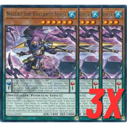 Yugioh Nazuki the Vaylantz Ninja (TAMA-EN003) 1st Edition RARE (NEAR MINT) (3X) - Image 1