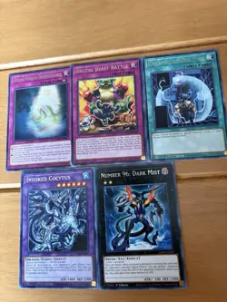 Yugioh TCG 5 Card Silver Plated Bundle Lot 1st Edition Cards - Image 1