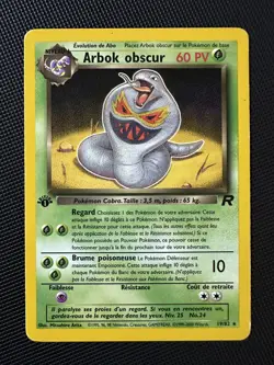 Arbok obscur 19/82 Edition 1 Rare Team Rocket 2000 Francais FR Pokemon Card - Image 1