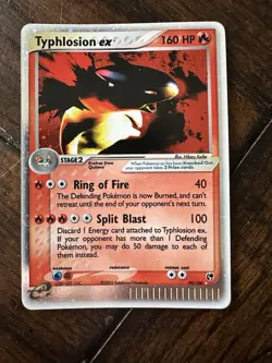 Pokemon TCG Typhlosion EX Sandstorm Holo Card 99/100 EX Rare Excellent Condition - Image 1