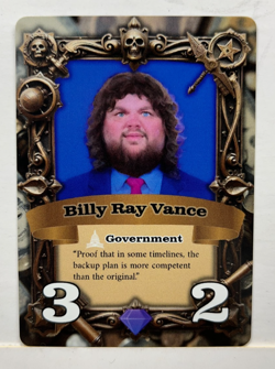 Conspiracy Theory TCG Promo Card JD Vance Billy Ray Meme A7 - Image 1