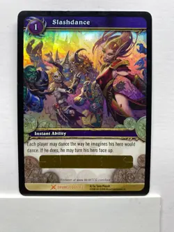Slashdance WoW Loot Card Unscratched Drums Nm-Mt World of Warcraft TCG - Image 1