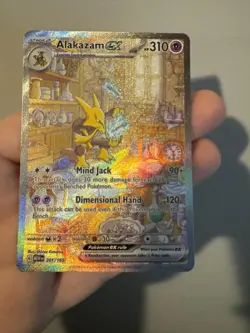 Alakazam ex 201/165 S&V 151 Special Illustration Rare SIR Pokemon Card - Image 1