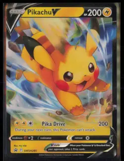 Pikachu V Holo Promo SWSH: Sword & Shield Promo Cards SWSH285 NM - Image 1