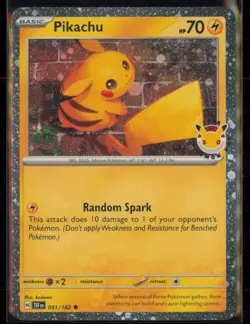 Pikachu (Pokemon Day 2026) Holo Common Miscellaneous Cards & Products 051/162 NM - Image 1