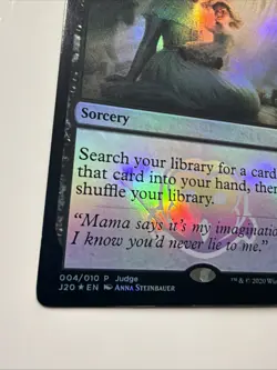 Magic the Gathering TCG Card Demonic Tutor, J20 Judge Promos, Foil medium play - Image 2