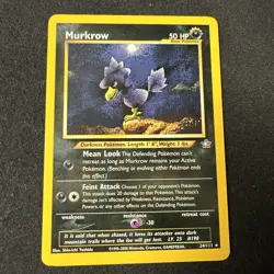Murkrow 24/111 Rare Pokemon TCG Card Neo Genesis LP - Image 1