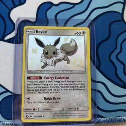 Pokemon Eevee SV41/SV94 Hidden Fates Shiny Holo Rare Basic Ability Card - Image 1