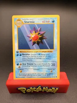 Starmie 64/102 1st Edition Shadowless Base Set Regular LP - Pokemon Card - Image 1
