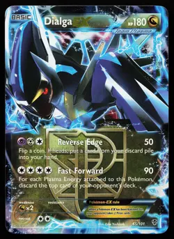 Dialga EX 65/101 Holo EX Rare Plasma Blast Pokemon Card - Image 1