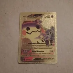 Mimikyu Vmax Pink Foil Fan Art Display Pokemon Card Hp300 TG21/TG30 - Image 1