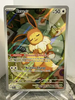 Pokemon Card TCG - Eevee SVP 173 Scarlet & Violet Black Star Promo - Image 1