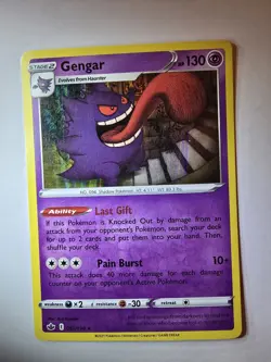 Pokemon TCG Gengar Chilling Reign Holo Rare Card 057/198 NM Condition - Image 2
