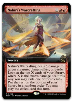 Nahiri's Warcrafting (Extended Art) #365 (NM) March of the Machine MOM Magic MTG - Image 1