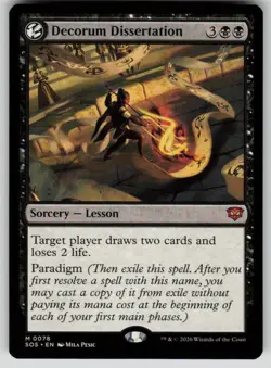 Decorum Dissertation Mythic Secrets of Strixhaven 78 MTG Near Mint 2026 - Image 1