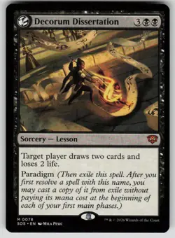 Decorum Dissertation Mythic Secrets of Strixhaven 78 MTG Near Mint 2026 - Image 1
