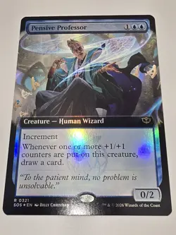 Pensive Professor (Extended Art) Secrets of Strixhaven Foil - Image 1