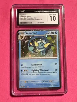 Vaporeon [SVP 168] CGC Gem Mint 10 - Prismatic Evolutions Poster Coll. Pokemon - Image 1