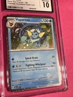 Vaporeon [SVP 168] CGC Gem Mint 10 - Prismatic Evolutions Poster Coll. Pokemon - Image 2