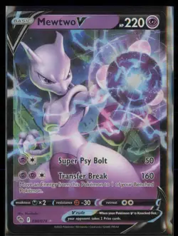Mewtwo V Holo Ultra Rare Pokemon GO 030/078 NM - Image 1