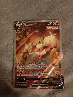 Pokemon TCG Flareon V SWSH 179 Promo Holo LP/ NM - Image 1
