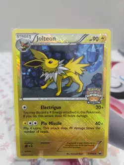 Pokemon TCG - Jolteon 37/108 - Regional Championship Stamp - Rare - NM/M - Image 1