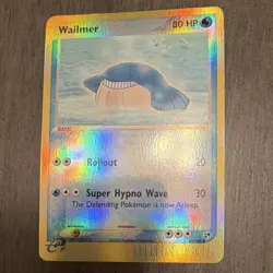 Pokemon Wailmer 83/100 Sandstorm Reverse Holo 80 HP Super Hypno Wave 2003 - Image 1