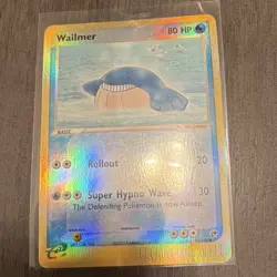 Pokemon Wailmer 83/100 Sandstorm Reverse Holo 80 HP Super Hypno Wave 2003 - Image 3