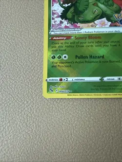 Pokemon TCG Radiant Venusaur Pokemon GO 004/078 Holo Radiant Rare - Image 5