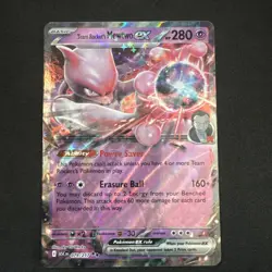 Team Rocket's Mewtwo ex 079/217 Double Rare ME: Ascended Heroes Pokemon NM - Image 1