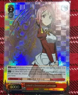 Lisbeth's Determined Confession (V.2 - Special Rare) Sword Art Online card - Image 1
