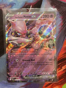 Pokemon Team Rocket's Mewtwo ex (79/217) Ascended Heroes NM HOLO - Image 4