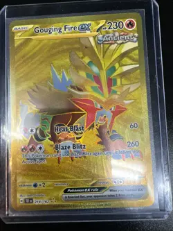 Gouging Fire EX 214/162 Pokemon SV05: Temporal Forces Holo - Image 3