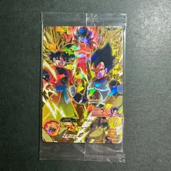 S2483 Vegeta & Son Goku Gold Holo BMP-13 Dragon Ball Heroes Promo Card Sealed - Image 1