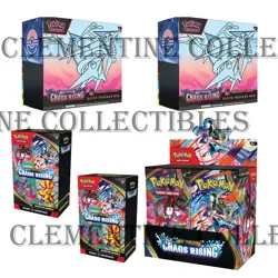 CHAOS RISING Pokemon Center ETB x2 + Booster Box + Booster Bundle x2 PRESALE - Image 1
