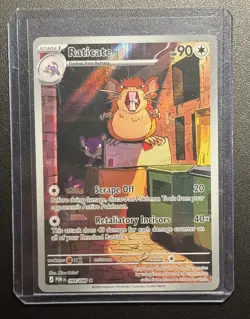Pokemon TCG Perfect Order Raticate 099/088 Illustration Rare IR Full Art NM - Image 1