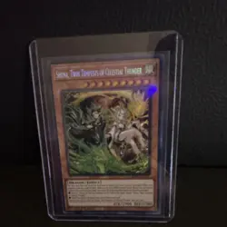 Konami Yu-Gi-Oh! Shiina, Twin Tempests of Celestial Thunder 1st Ed Secret - Image 1