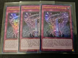 3x Transaction Rollback Ultra Rare RA04 Playset Yugioh NM-/LP+ - Image 1