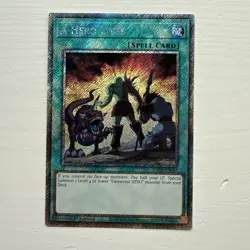 YuGiOh A Hero Lives Platinum Secret Rare RA04-EN087 - Image 1