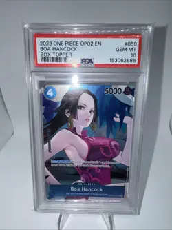Boa Hancock PSA10 2023 One Piece Op02-Paramount War Box Topper #059 - Image 1