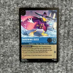 Disney Lorcana Winterspell Darkwing Duck 150/204 Foil Rare NM - Image 1