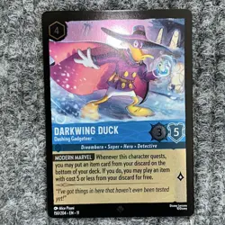 Disney Lorcana Winterspell Darkwing Duck 150/204 Foil Rare NM - Image 2