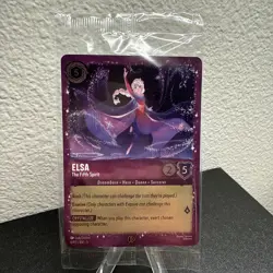 Disney Lorcana Elsa The Fifth Spirit 6/P3 Glitter Foil Promo Mint in Sealed - Image 1
