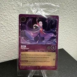 Disney Lorcana Elsa The Fifth Spirit 6/P3 Glitter Foil Promo Mint in Sealed - Image 4