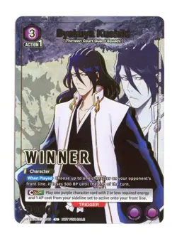 Byakuya Kuchiki (Winner) Foil Bleach Union Arena Promotion Card BLC-1-049 NM - Image 1