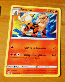 POKEMON FRANCAIS CARD CARTE ARCANIN 033/264 FR MINT 2021 - Image 1