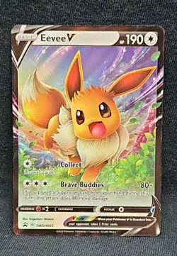 Eevee V SWSH065 SWSH: Sword & Shield Promo Cards Holo - Image 1